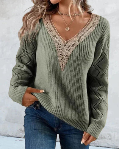 Mathilde | Stilfuld V-Hals Sweater