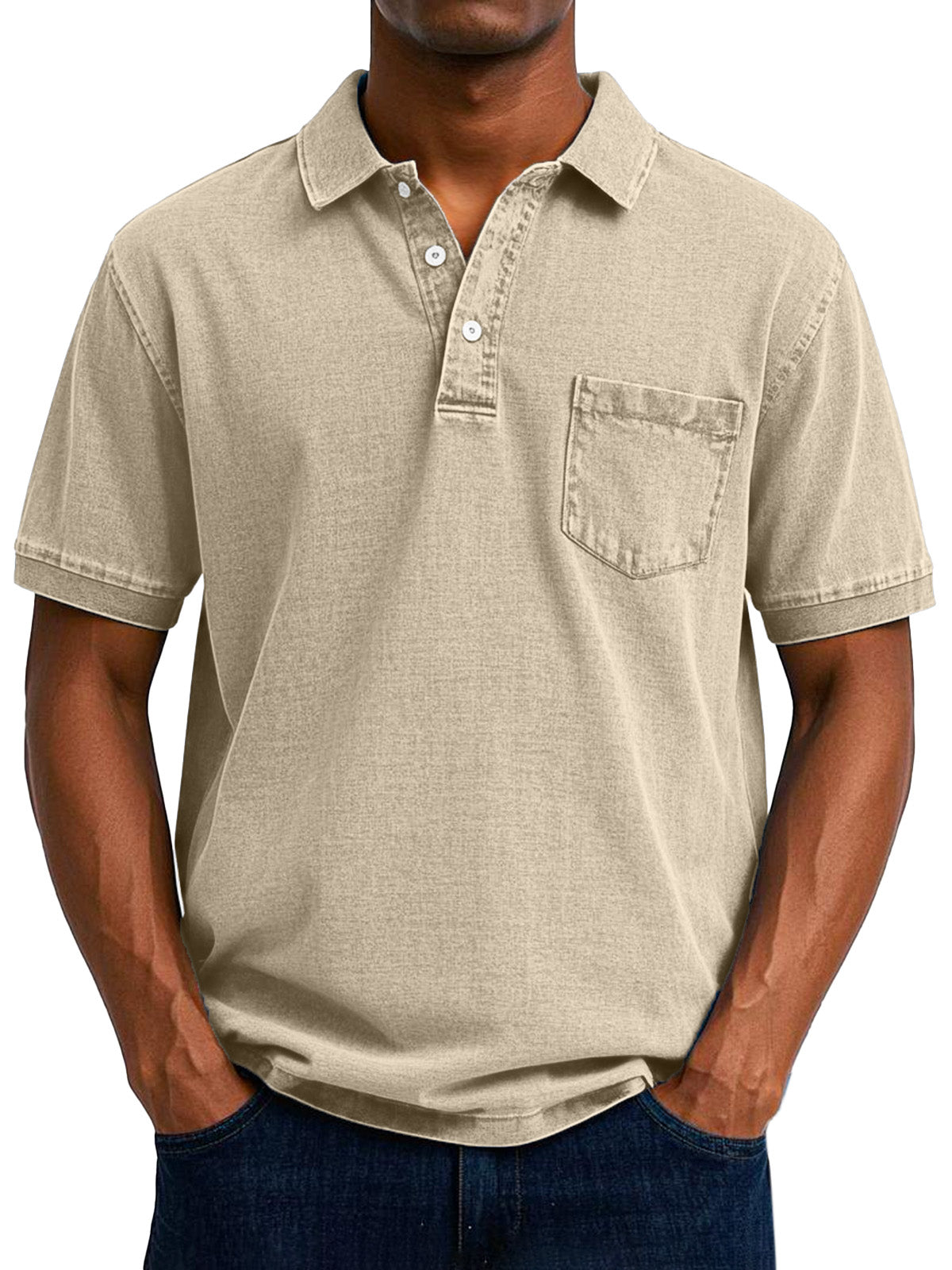 Maxime | Afslappet poloshirt i denim