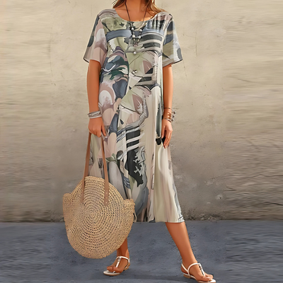 Filomena | Stilfuld Abstract Print Kjole