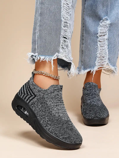 Gitte | Stilfulde Slip-On Strikkede Sneakers
