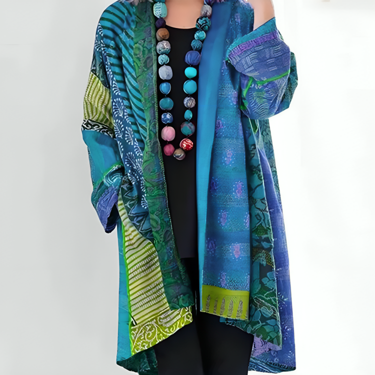 Adela | Stilfuld Mønstret Kimono Cardigan