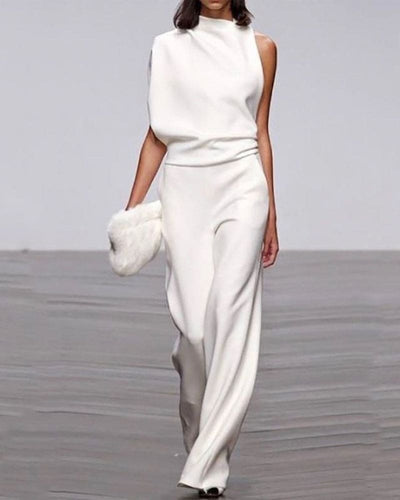 Silke | Premium One-Shoulder Buksedragt