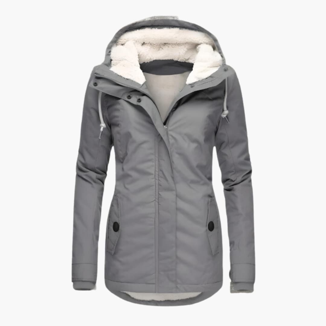 Lena™ | Varm Vinterjakke med Sherpa-for