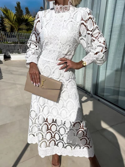 Juna | Elegant Blonde Maxi Kjole