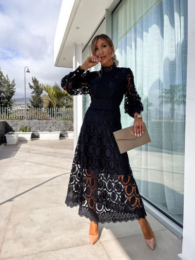 Juna | Elegant Blonde Maxi Kjole