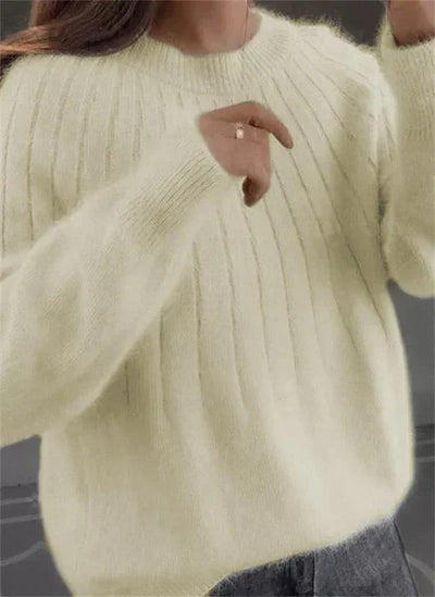 Karina™ | Hyggelig Ribstrikket Sweater