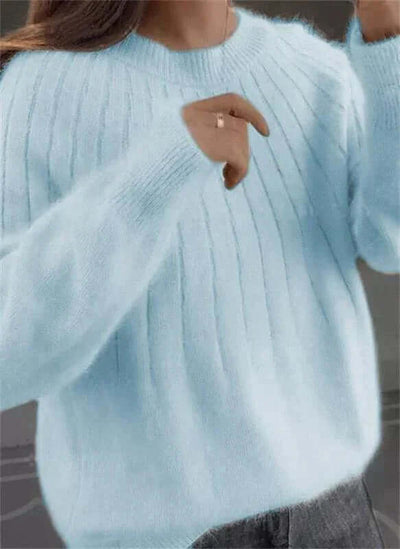 Claire™ | Hyggelig Ribstrikket Pullover