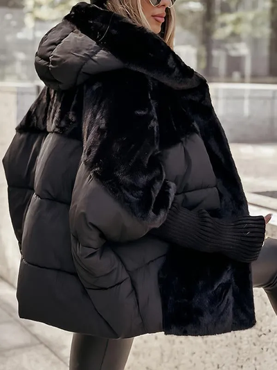 Oline | Stilfuld Faux-Fur Puffer Jakke