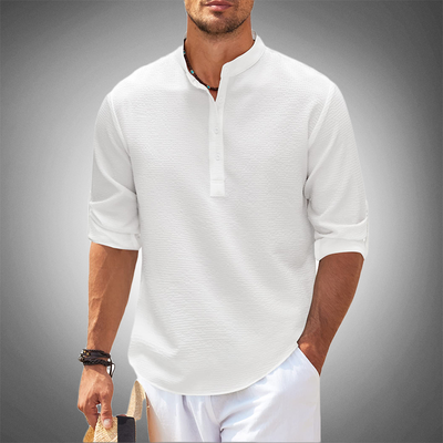 Steffen | Stilfuld Henley Skjorte