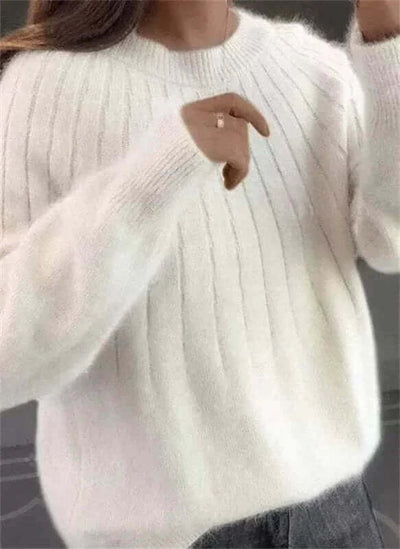 Claire™ | Hyggelig Ribstrikket Pullover
