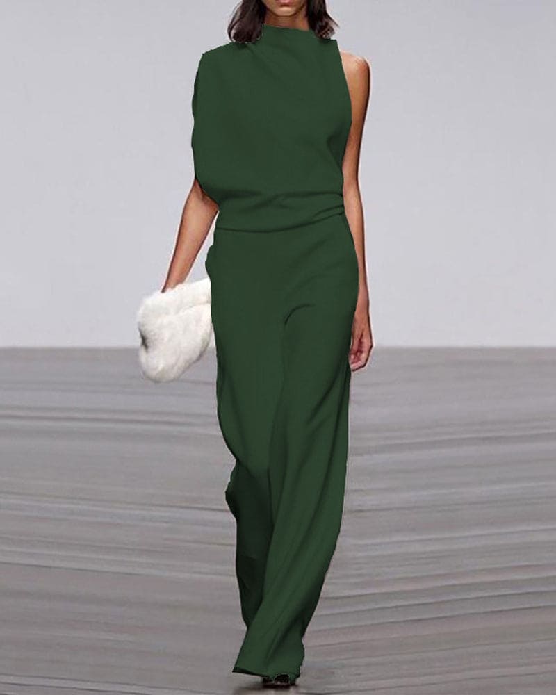 Silke | Premium One-Shoulder Buksedragt
