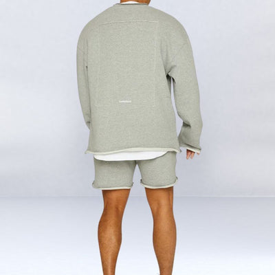 Steffen | Casual Afslappet Fit Pullover Shorts Sæt