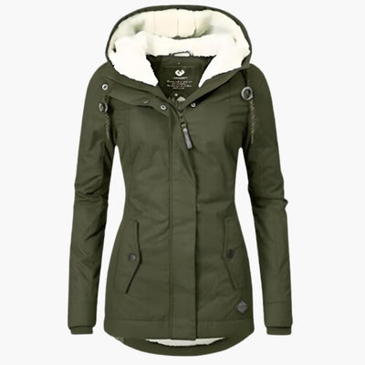 Lena™ | Varm Vinterjakke med Sherpa-for