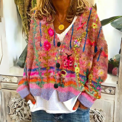 Trine | Premium Broderet Cardigan