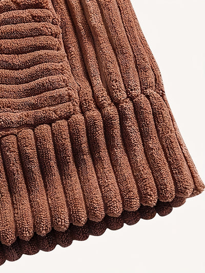 Sigrun | Ribbet Hættetrøje Pullover