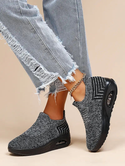 Gitte | Stilfulde Slip-On Strikkede Sneakers