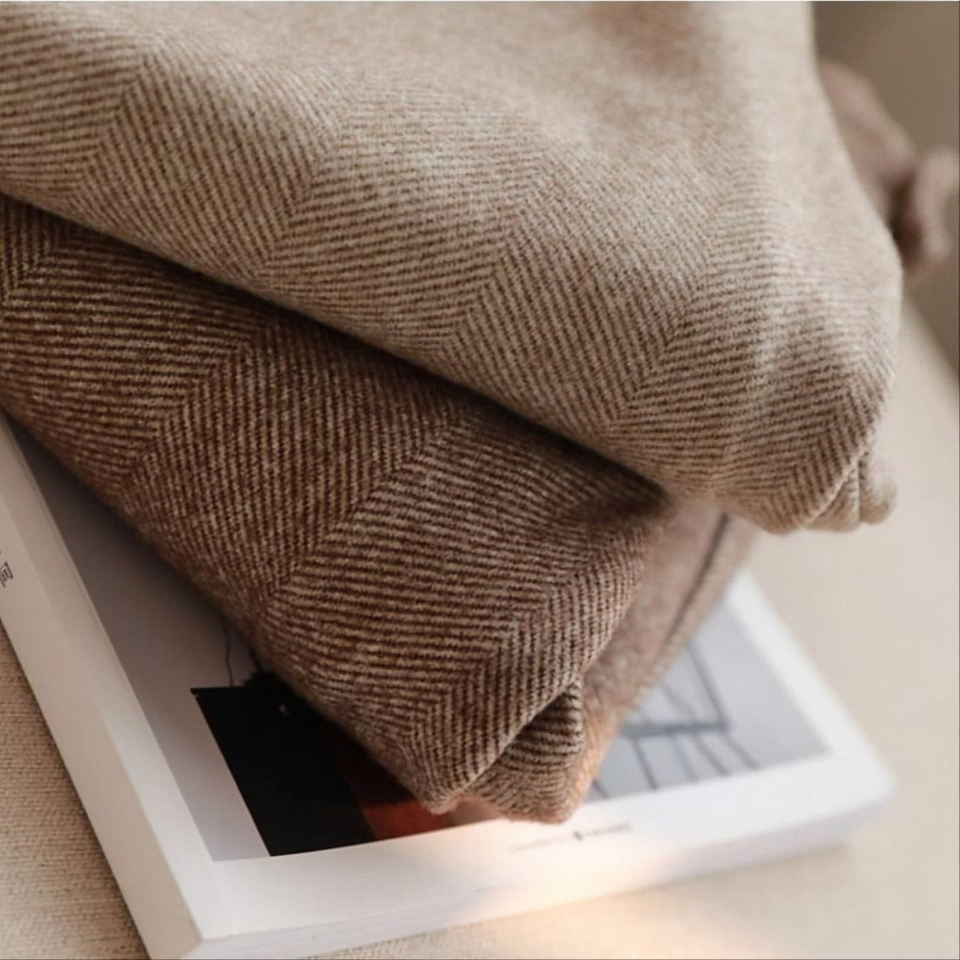 Lea | Kvinders Herringbone Plisserede Bukser