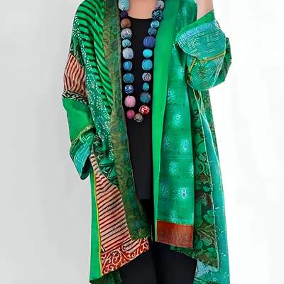 Adela | Stilfuld Mønstret Kimono Cardigan