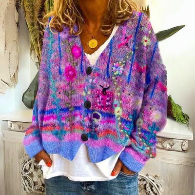 Trine | Premium Broderet Cardigan