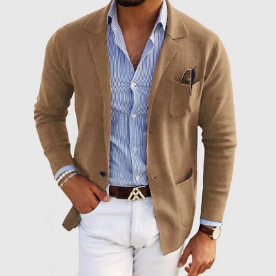Christian™ | Stribet Skjorte-Blazer Kombi