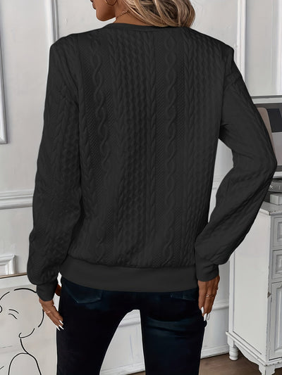 Zoey™ | Stilfuld Kabelstrikket Zip-Sweater