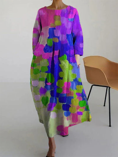 Freya | Livlig Color-Block Kjole