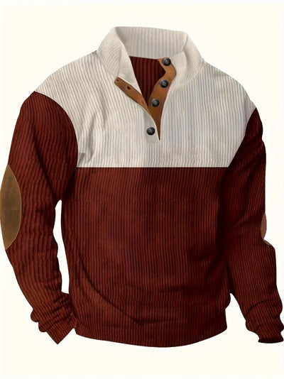 Vincent | Stilfuld Sweater med Farveblokke