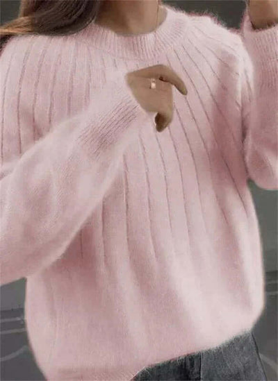 Claire™ | Hyggelig Ribstrikket Pullover