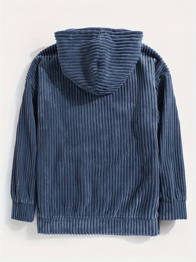 Sigrun | Ribbet Hættetrøje Pullover