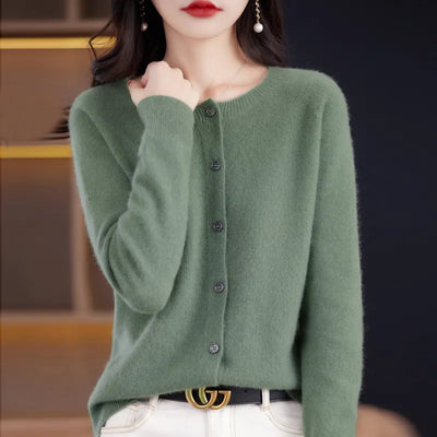 Annika™ - Blød og elegant uldcardigan