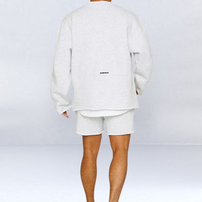 Steffen | Casual Afslappet Fit Pullover Shorts Sæt
