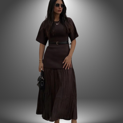Lise | Plisseret Maxi Kjole