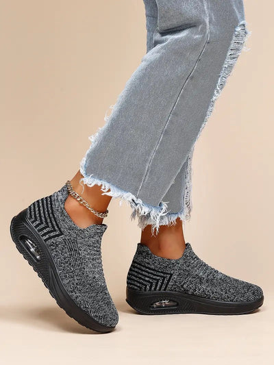 Gitte | Stilfulde Slip-On Strikkede Sneakers