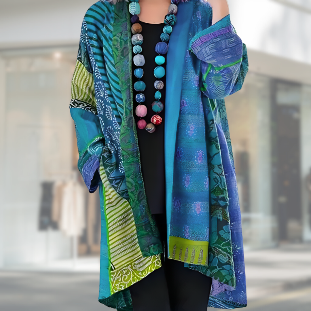 Adela | Stilfuld Mønstret Kimono Cardigan