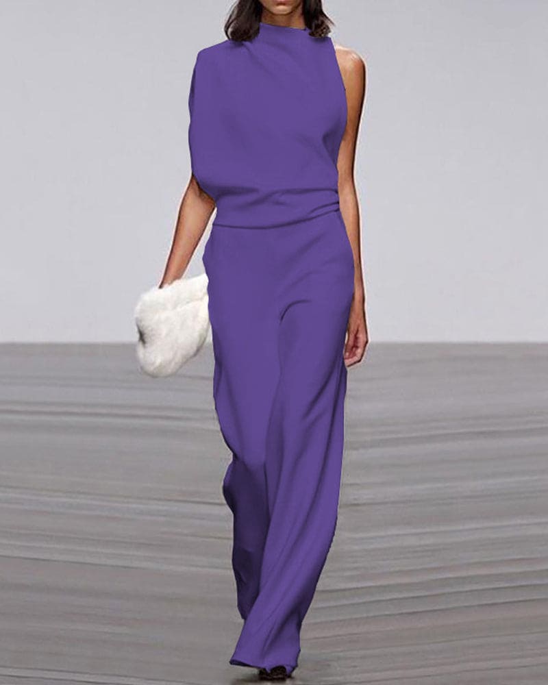 Silke | Premium One-Shoulder Buksedragt