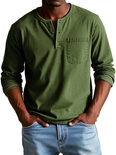 Lucas | Casual Henley Langærmet Skjorte