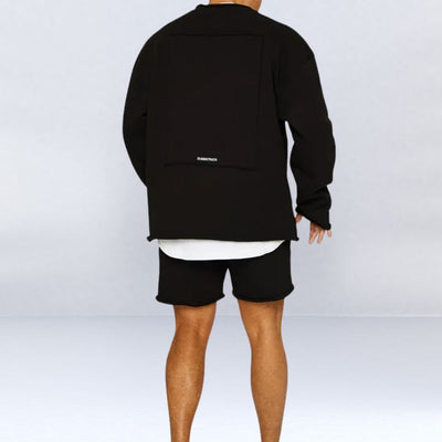 Steffen | Casual Afslappet Fit Pullover Shorts Sæt