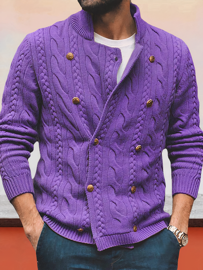 Henrik | Kabelstrikket Dobbeltsidet Cardigan