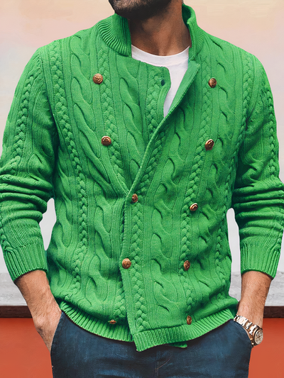 Henrik | Kabelstrikket Dobbeltsidet Cardigan