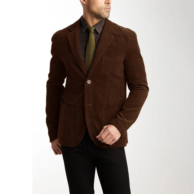 Mikkel | Stilfuld fløjlsblazer