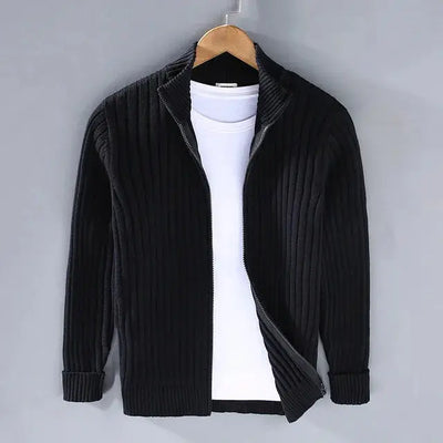 Sigurd | Stilfuld Ribstrikket Cardigan