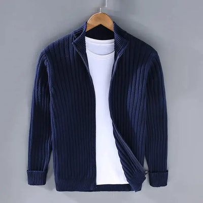 Sigurd | Stilfuld Ribstrikket Cardigan
