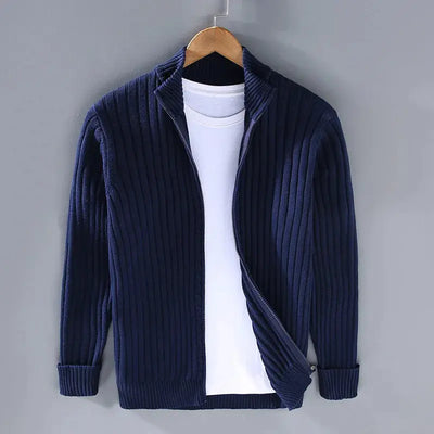 Sigurd | Stilfuld Ribstrikket Cardigan