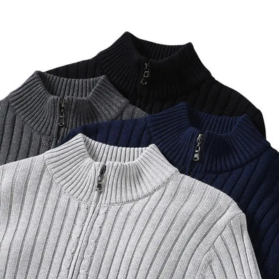Sigurd | Stilfuld Ribstrikket Cardigan
