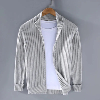 Sigurd | Stilfuld Ribstrikket Cardigan
