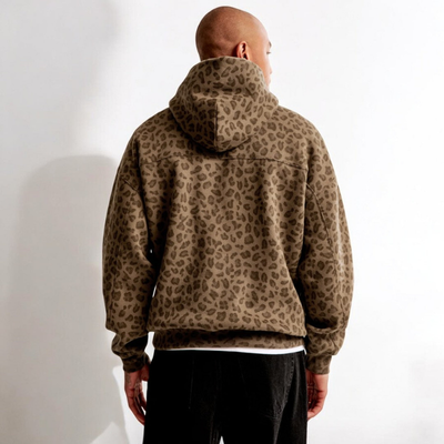 Johan | Stilfuld Leopardprint Hættejakke