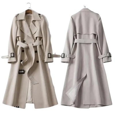 Katja | Stilfuld Dobbelt Radet Trenchcoat