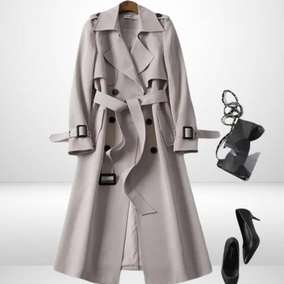 Katja | Stilfuld Dobbelt Radet Trenchcoat