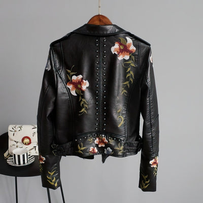 Lotte | Stilfuld Floral Biker Jakke