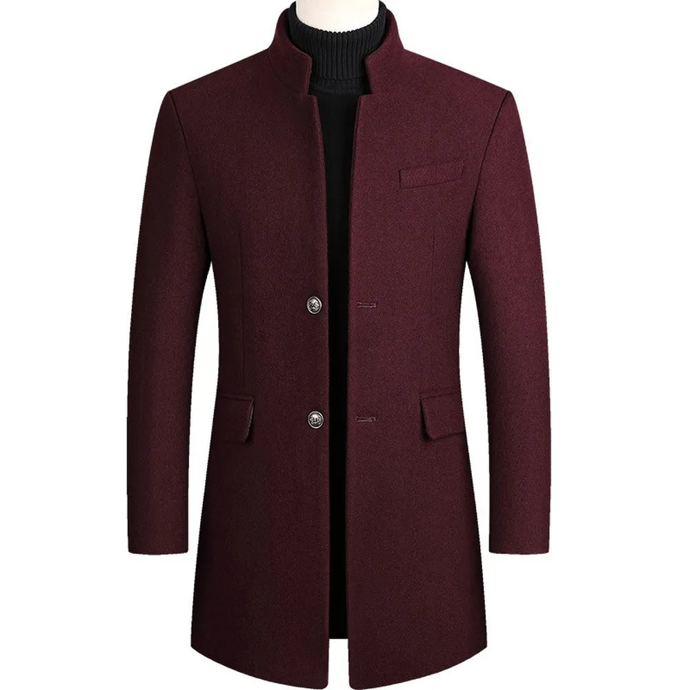 Casper | Stilfuld Slim-Fit Uldfrakke